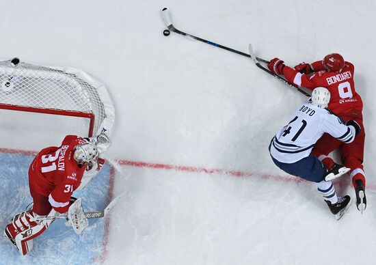 Kontinental Hockey League. Spartak vs. Dynamo
