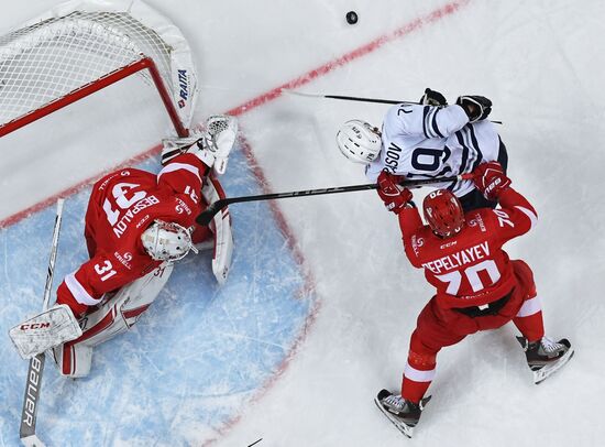 Kontinental Hockey League. Spartak vs. Dynamo