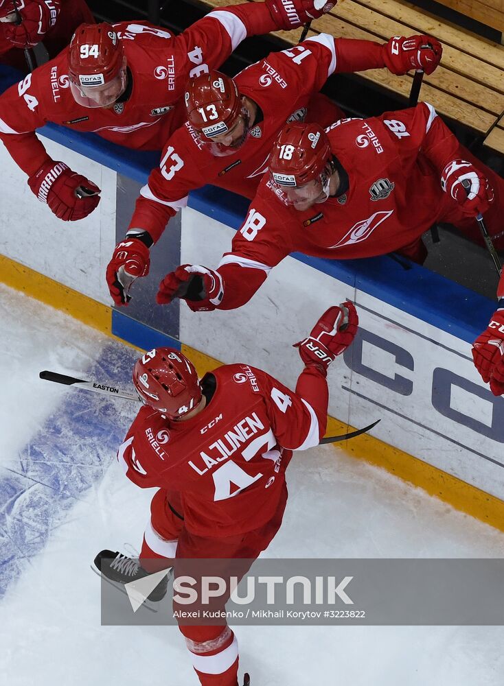Kontinental Hockey League. Spartak vs. Dynamo