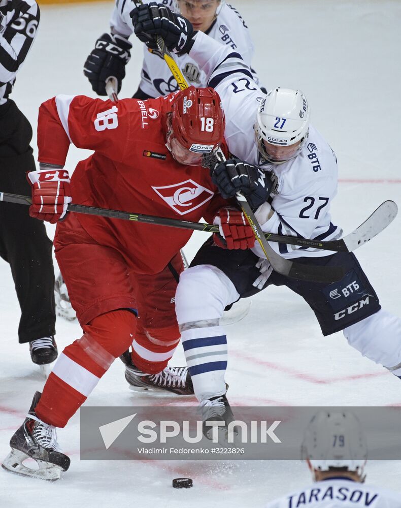 Kontinental Hockey League. Spartak vs. Dynamo