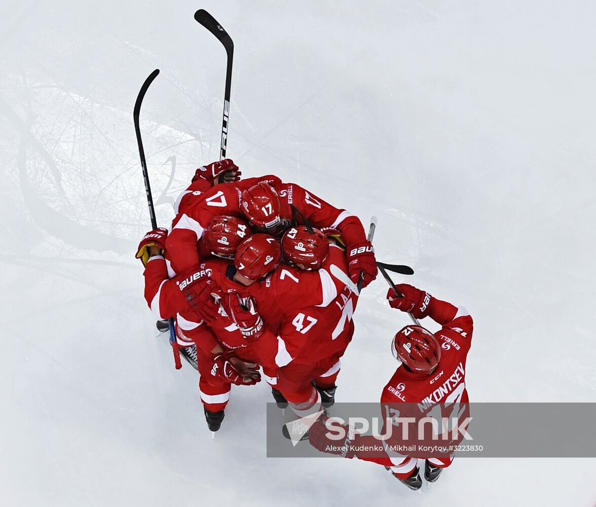 Kontinental Hockey League. Spartak vs. Dynamo