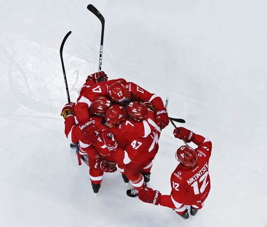 Kontinental Hockey League. Spartak vs. Dynamo