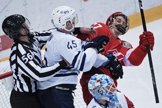 Kontinental Hockey League. Spartak vs. Dynamo