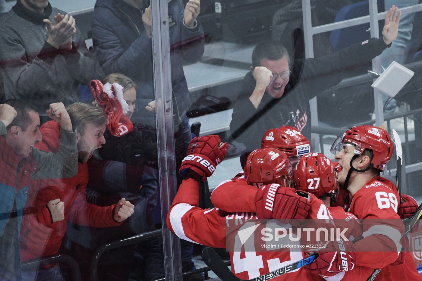 Kontinental Hockey League. Spartak vs. Dynamo