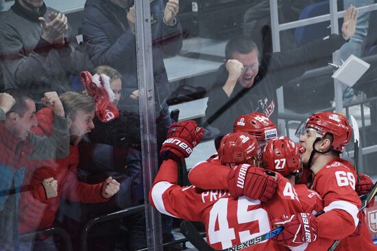 Kontinental Hockey League. Spartak vs. Dynamo