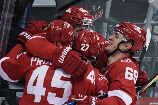 Kontinental Hockey League. Spartak vs. Dynamo