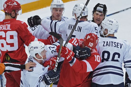 Kontinental Hockey League. Spartak vs. Dynamo