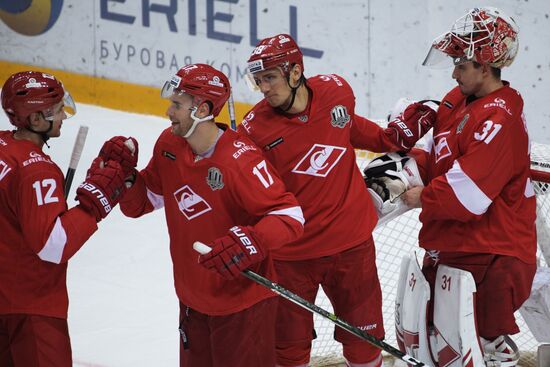 Kontinental Hockey League. Spartak vs. Dynamo