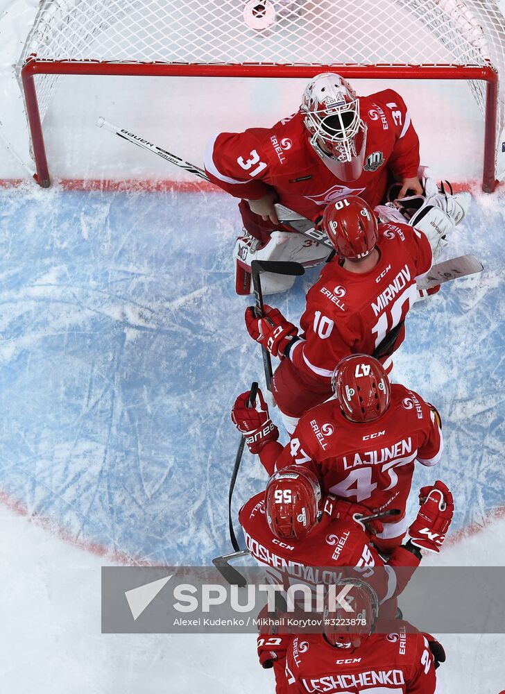 Kontinental Hockey League. Spartak vs. Dynamo
