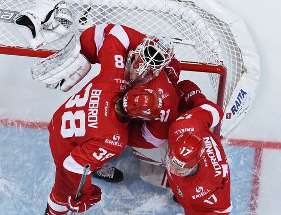 Kontinental Hockey League. Spartak vs. Dynamo