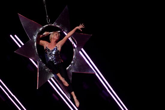 Final rehearsal of Alexei Nemov's show 'Legends of Sport: The Ascent'