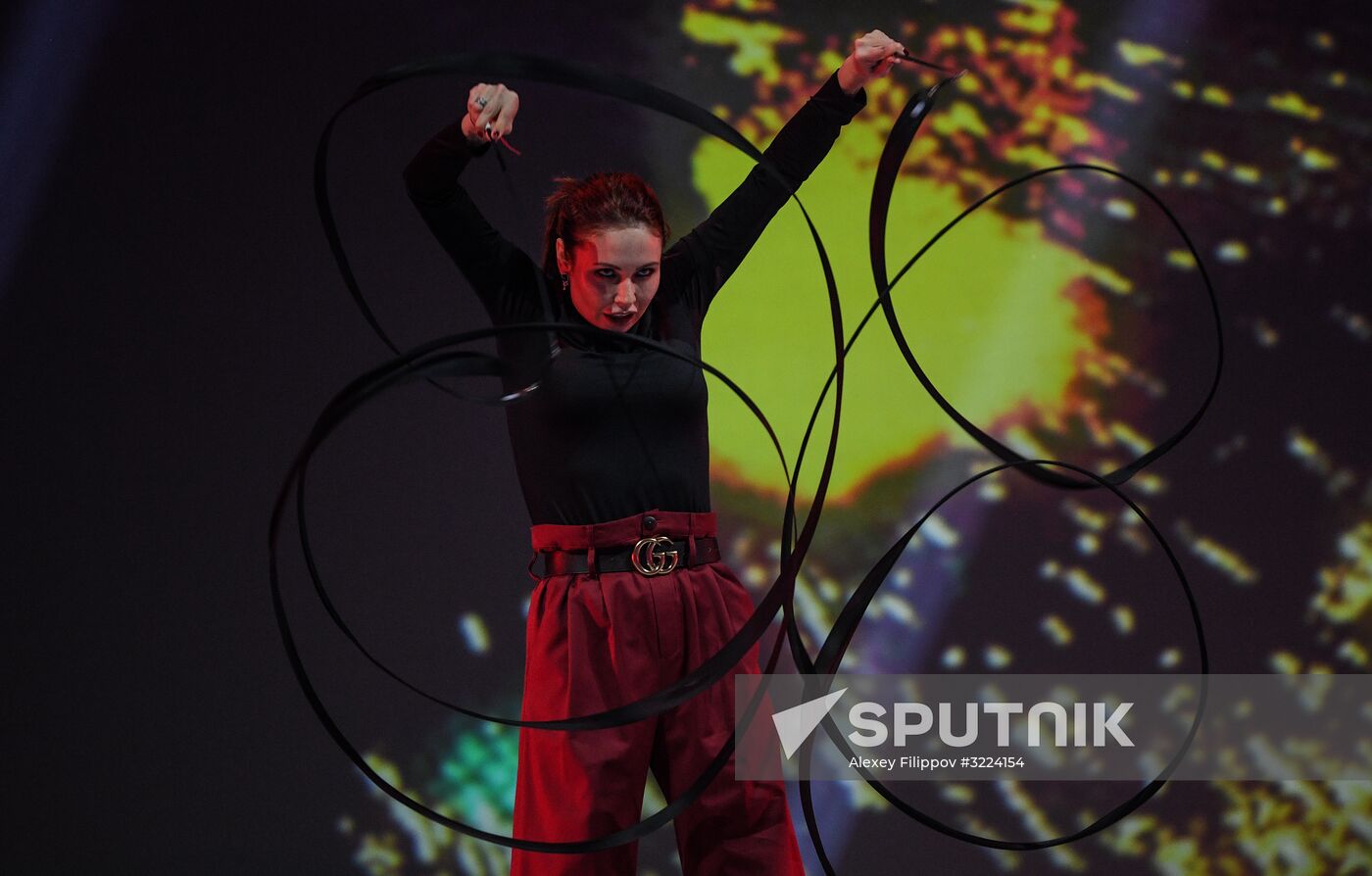 Final rehearsal of Alexei Nemov's show 'Legends of Sport: The Ascent'