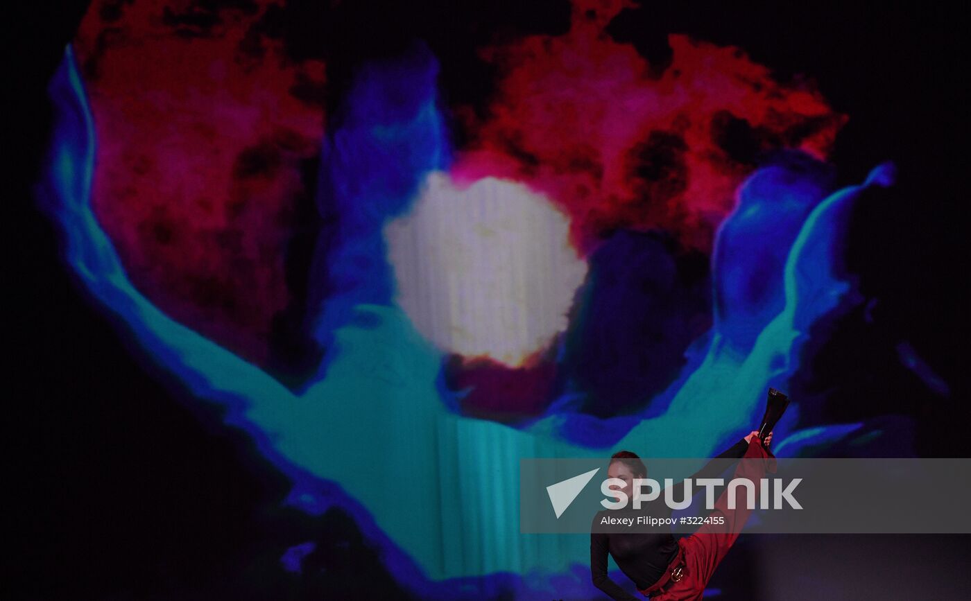 Final rehearsal of Alexei Nemov's show 'Legends of Sport: The Ascent'