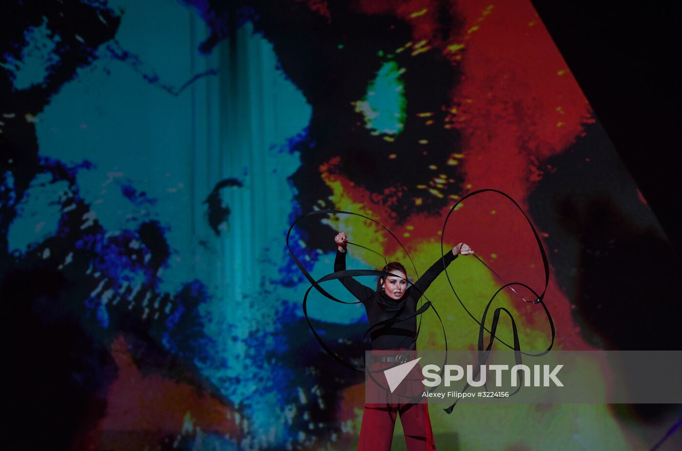 Final rehearsal of Alexei Nemov's show 'Legends of Sport: The Ascent'