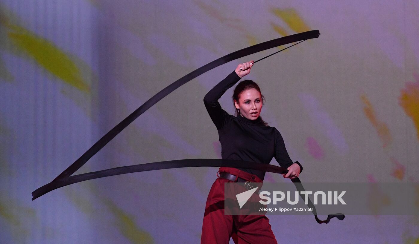 Final rehearsal of Alexei Nemov's show 'Legends of Sport: The Ascent'