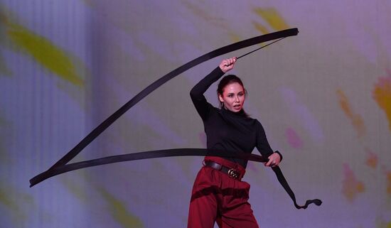 Final rehearsal of Alexei Nemov's show 'Legends of Sport: The Ascent'