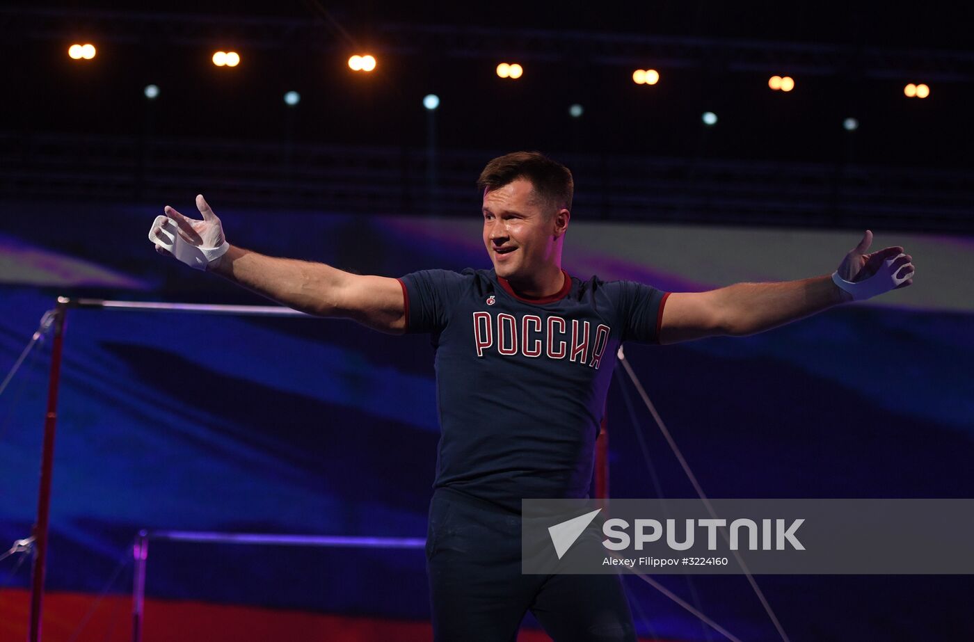 Final rehearsal of Alexei Nemov's show 'Legends of Sport: The Ascent'