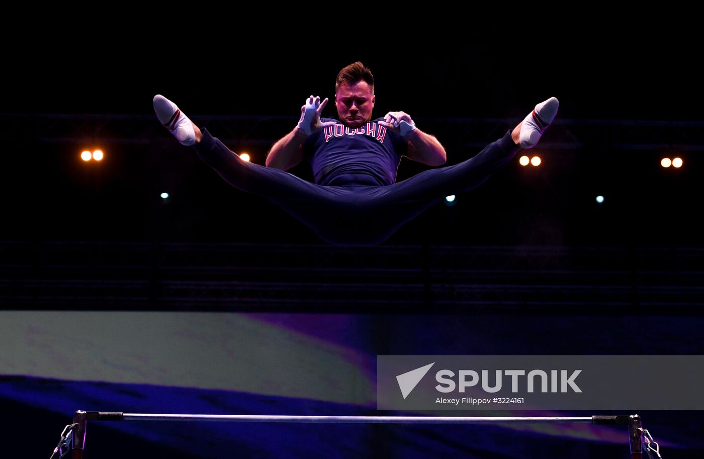 Final rehearsal of Alexei Nemov's show 'Legends of Sport: The Ascent'