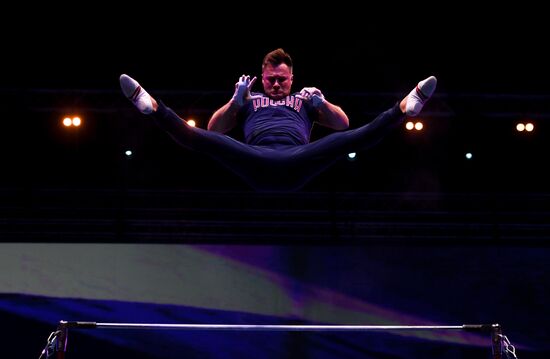 Final rehearsal of Alexei Nemov's show 'Legends of Sport: The Ascent'