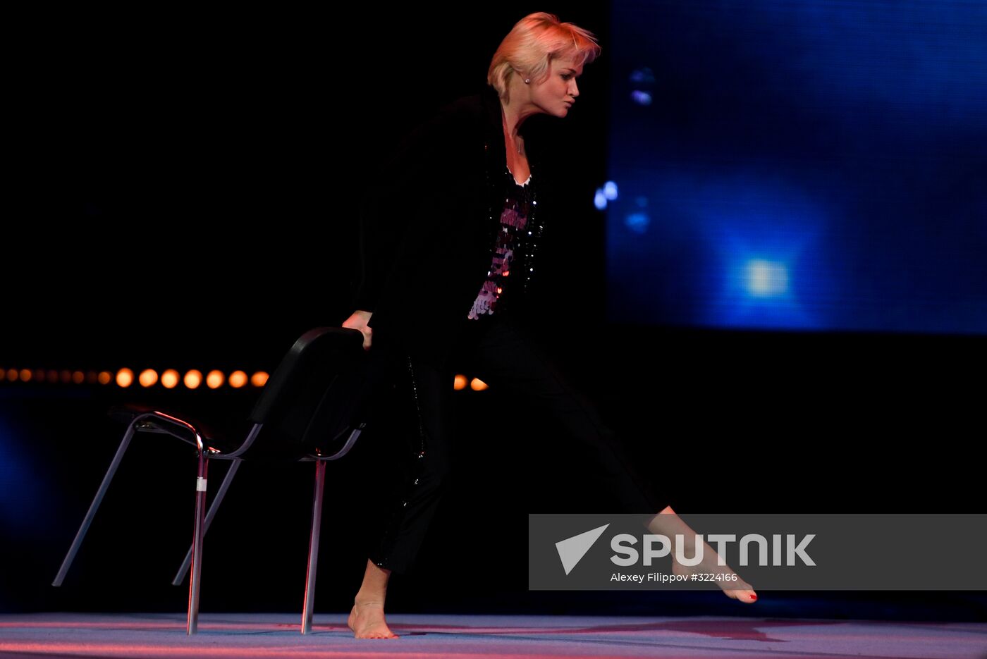 Final rehearsal of Alexei Nemov's show 'Legends of Sport: The Ascent'
