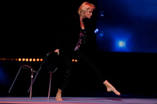 Final rehearsal of Alexei Nemov's show 'Legends of Sport: The Ascent'