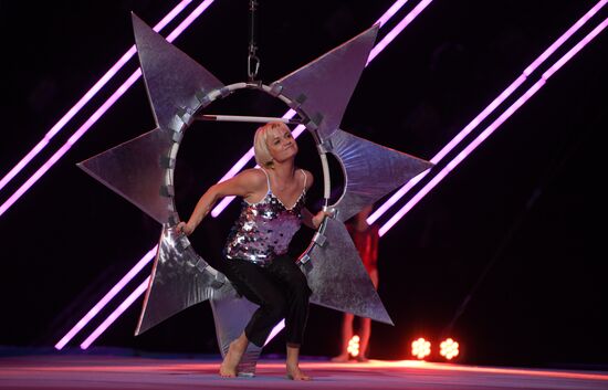 Final rehearsal of Alexei Nemov's show 'Legends of Sport: The Ascent'
