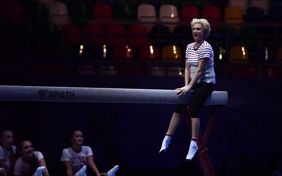 Final rehearsal of Alexei Nemov's show 'Legends of Sport: The Ascent'