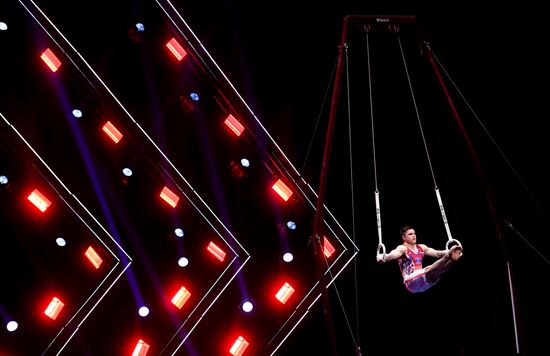 Final rehearsal of Alexei Nemov's show 'Legends of Sport: The Ascent'