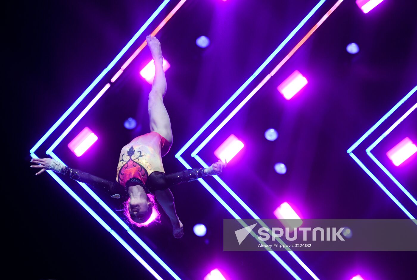 Final rehearsal of Alexei Nemov's show 'Legends of Sport: The Ascent'