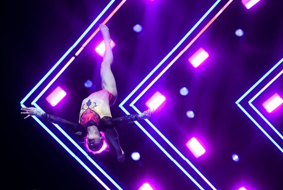 Final rehearsal of Alexei Nemov's show 'Legends of Sport: The Ascent'