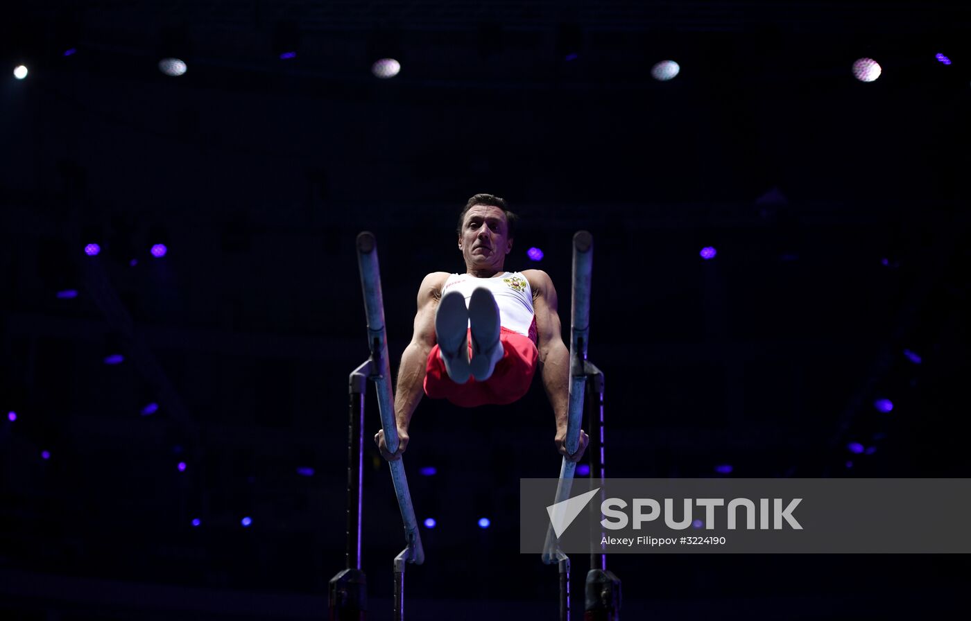 Final rehearsal of Alexei Nemov's show 'Legends of Sport: The Ascent'