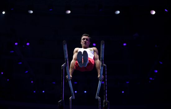 Final rehearsal of Alexei Nemov's show 'Legends of Sport: The Ascent'