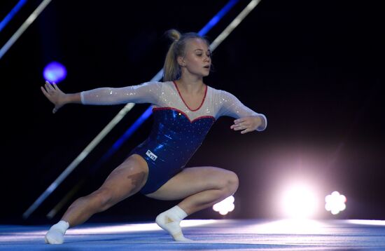 Final rehearsal of Alexei Nemov's show 'Legends of Sport: The Ascent'