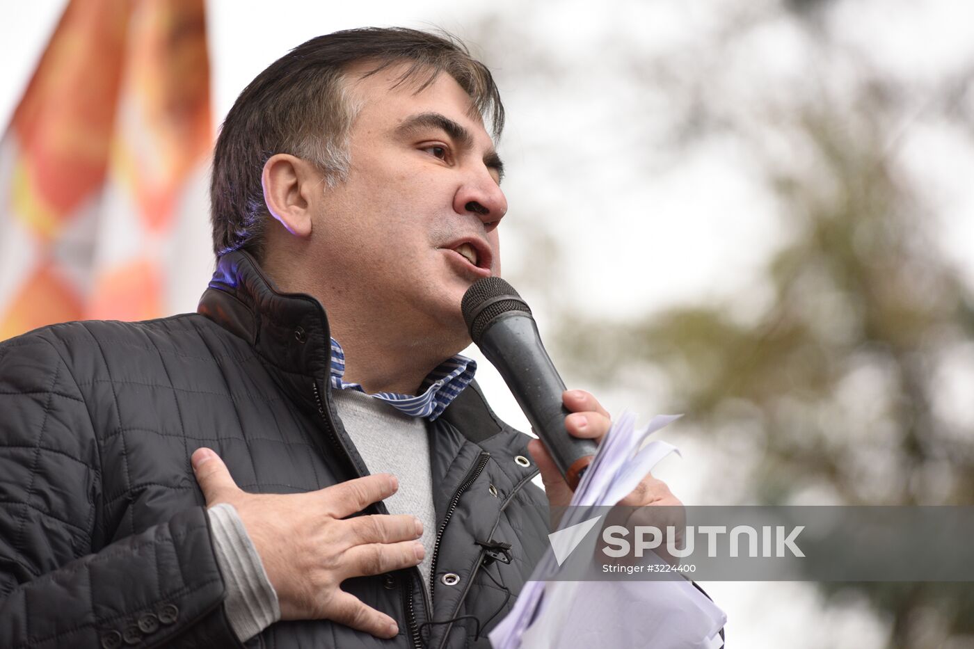 Saakashvili's party rallies in Kiev