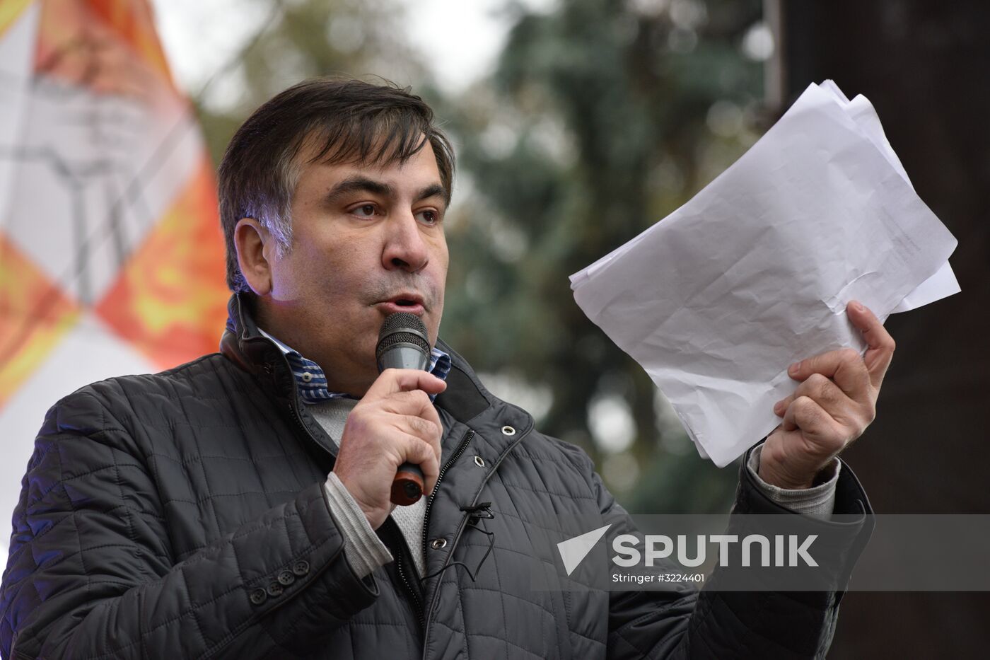 Saakashvili's party rallies in Kiev