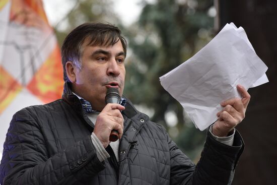 Saakashvili's party rallies in Kiev