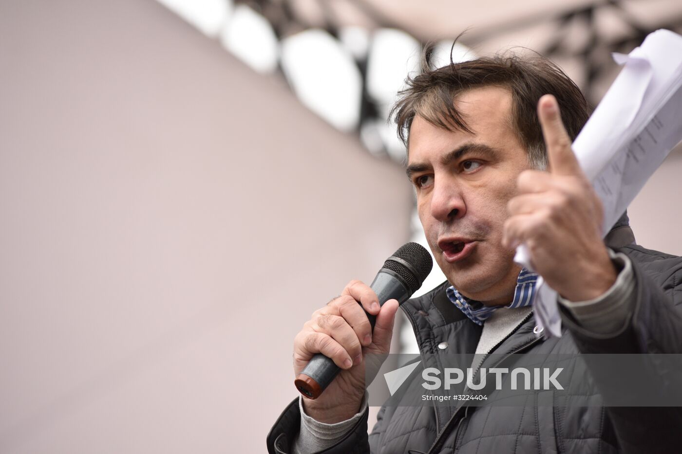 Saakashvili's party rallies in Kiev