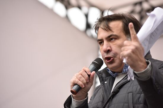 Saakashvili's party rallies in Kiev