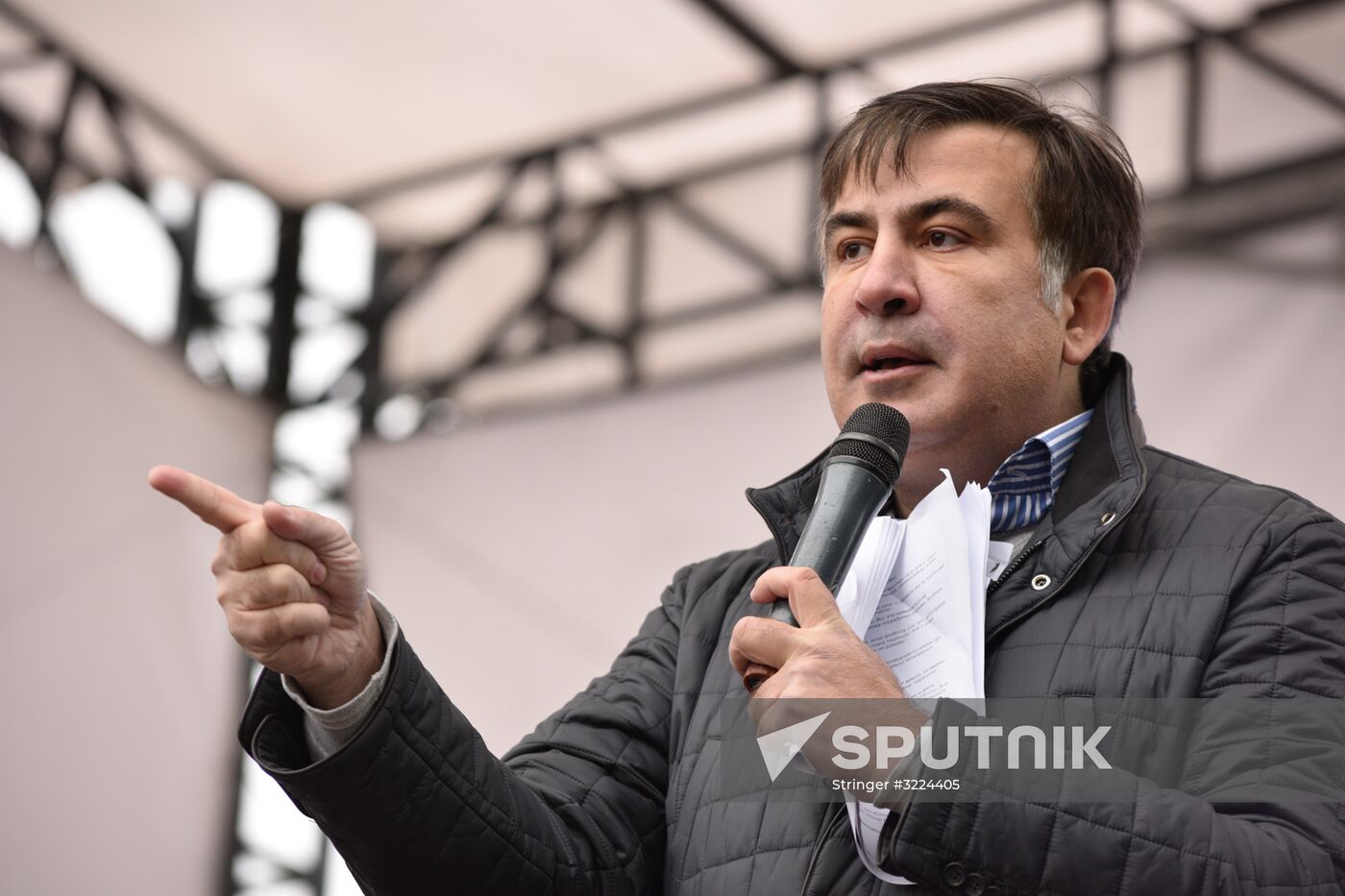 Saakashvili's party rallies in Kiev