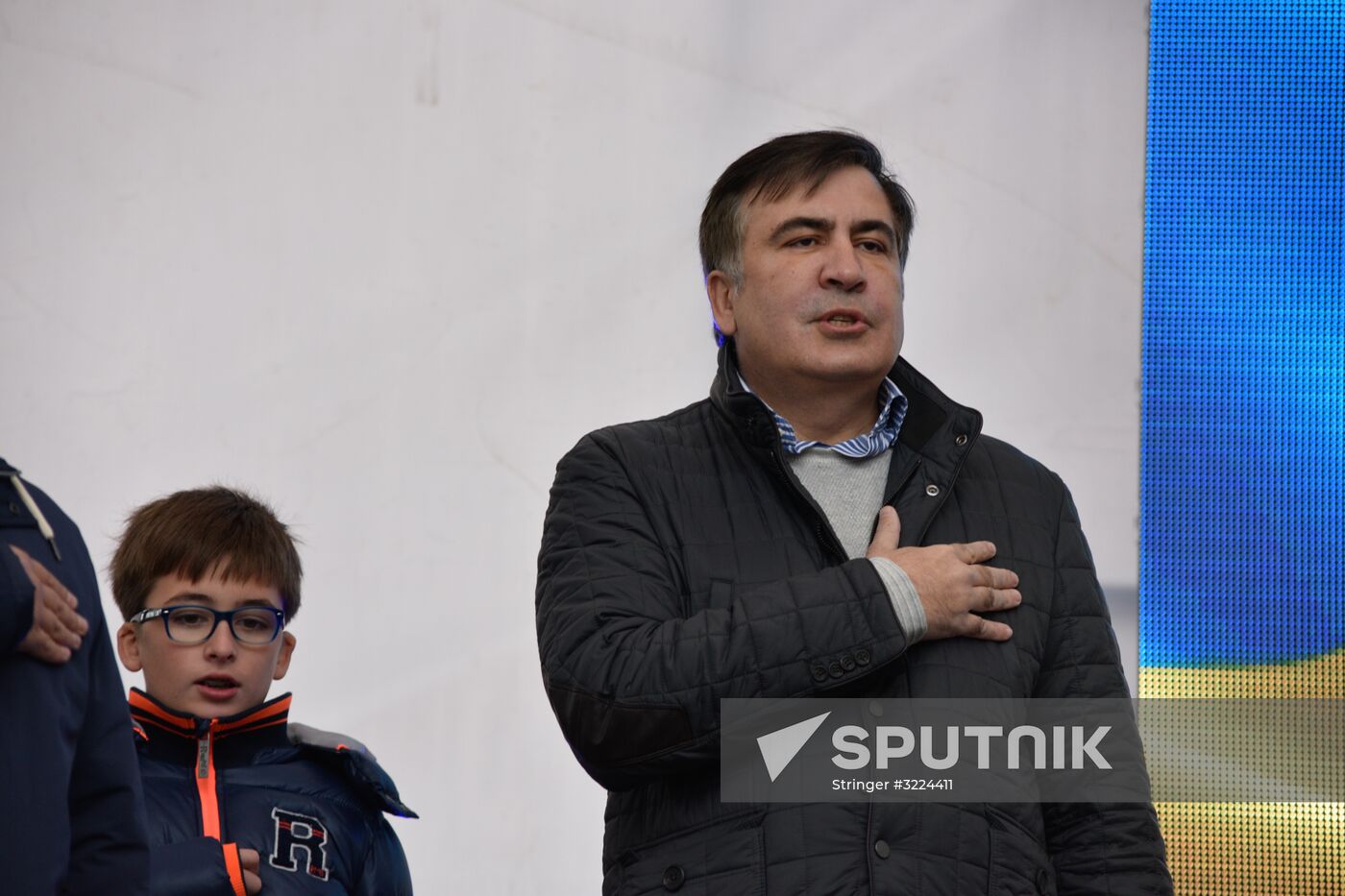 Saakashvili's party rallies in Kiev