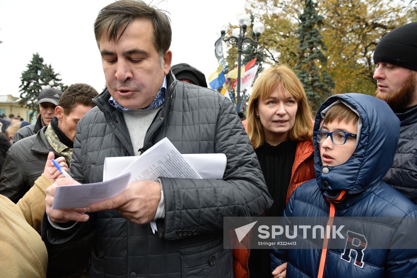 Saakashvili's party rallies in Kiev