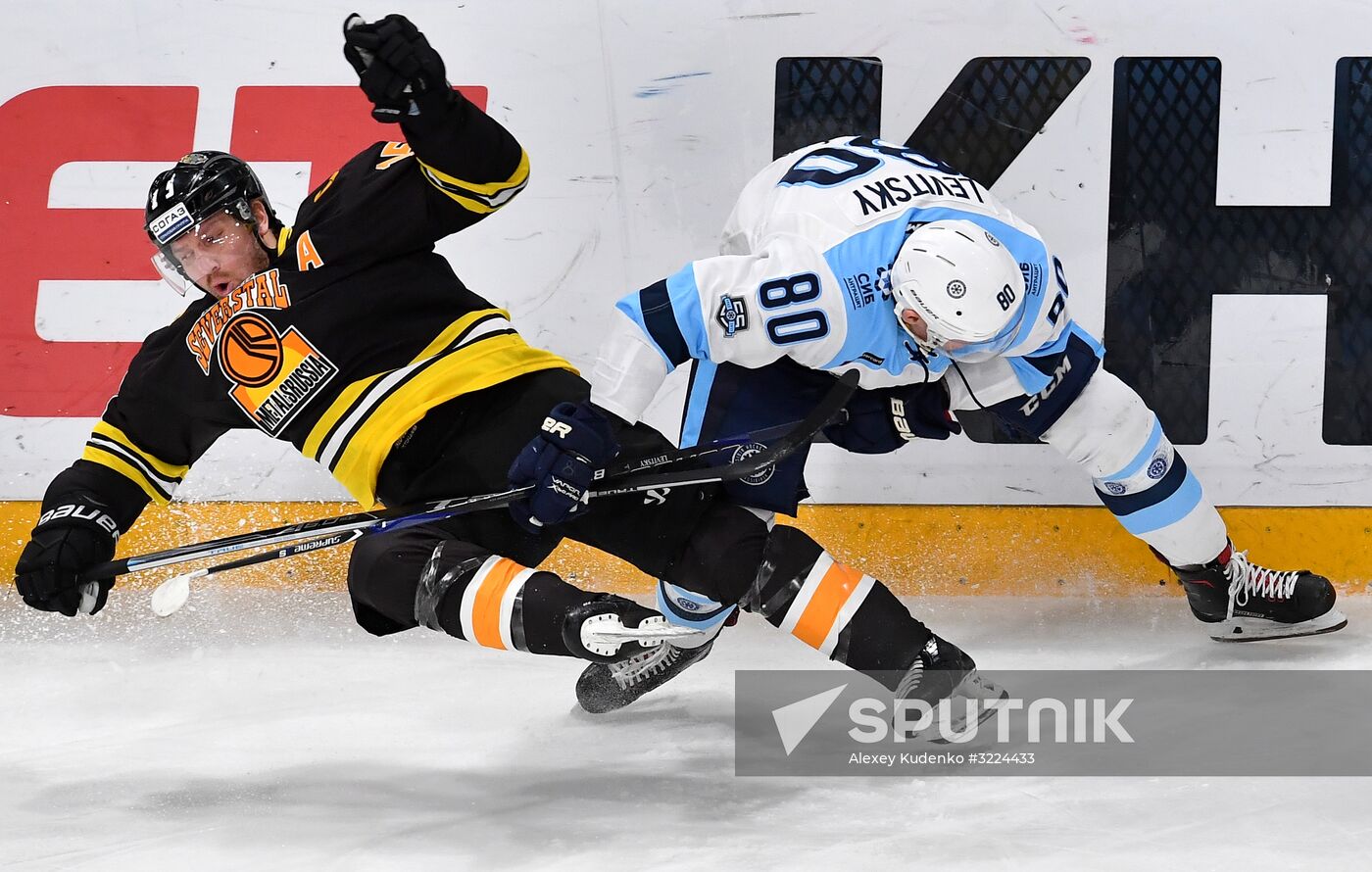 Ice hockey. KHL. Severstal vs. Sibir