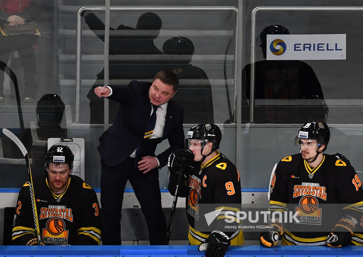 Ice hockey. KHL. Severstal vs. Sibir