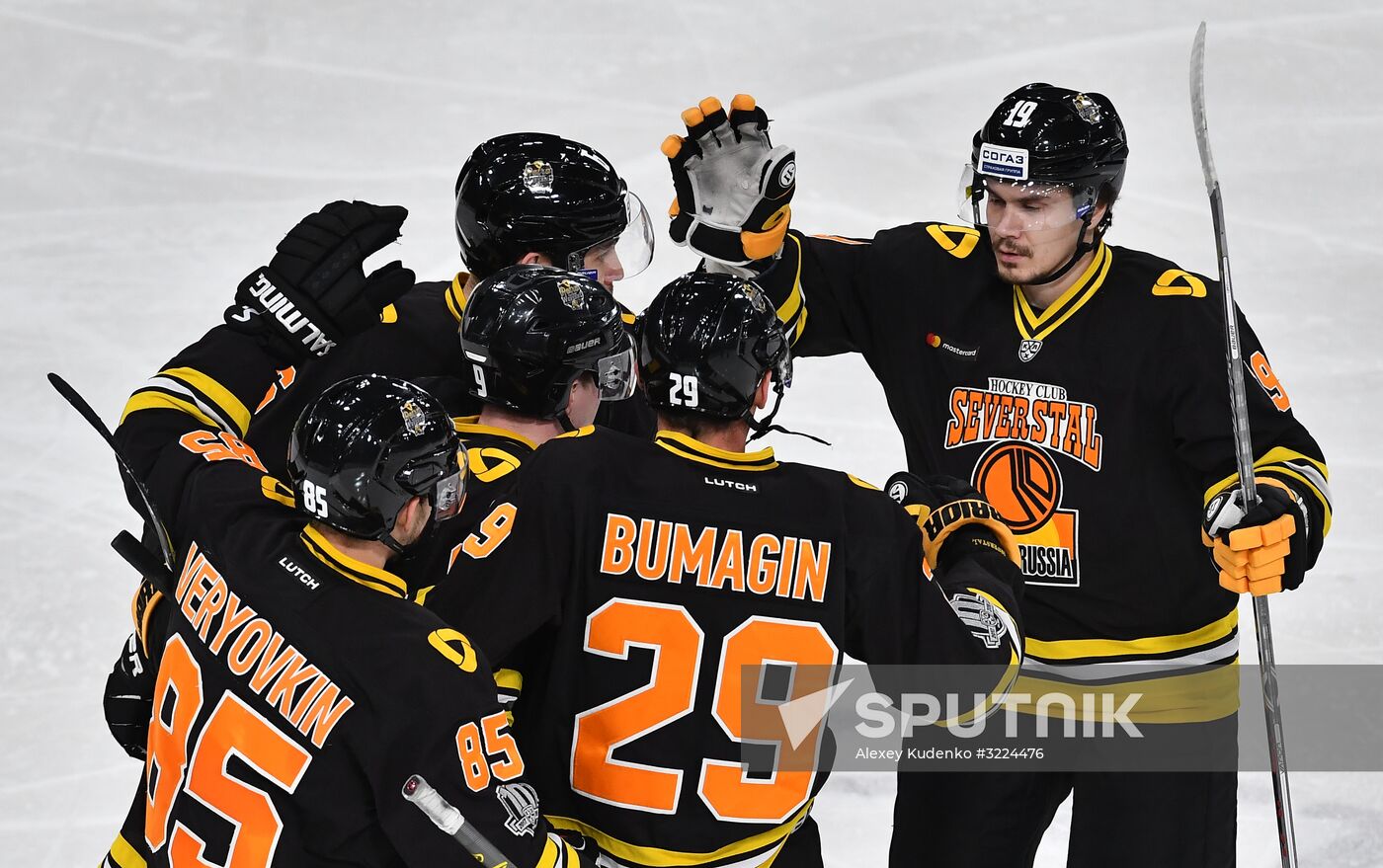 Ice hockey. KHL. Severstal vs. Sibir