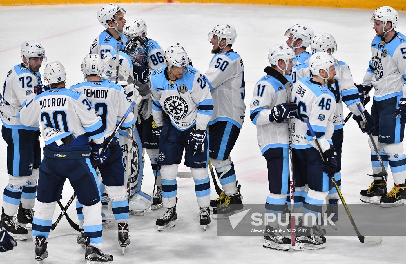 Ice hockey. KHL. Severstal vs. Sibir