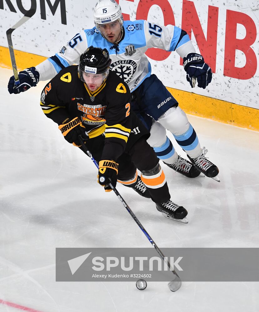 Ice hockey. KHL. Severstal vs. Sibir