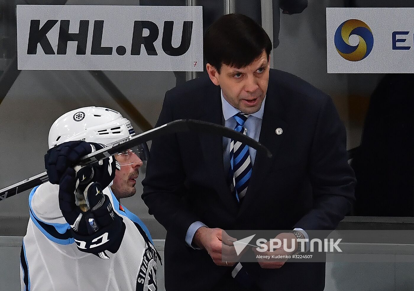 Ice hockey. KHL. Severstal vs. Sibir