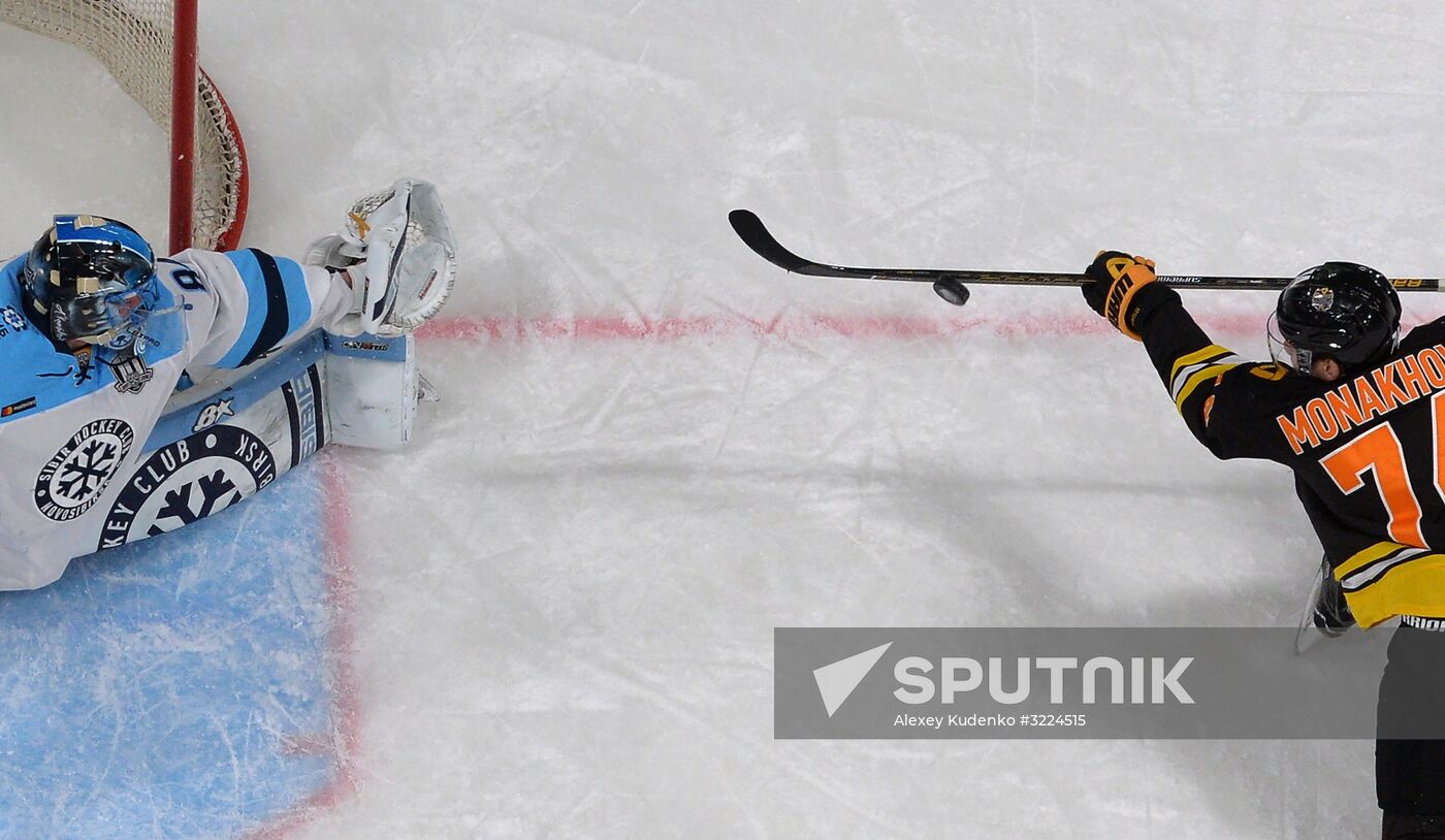 Ice hockey. KHL. Severstal vs. Sibir