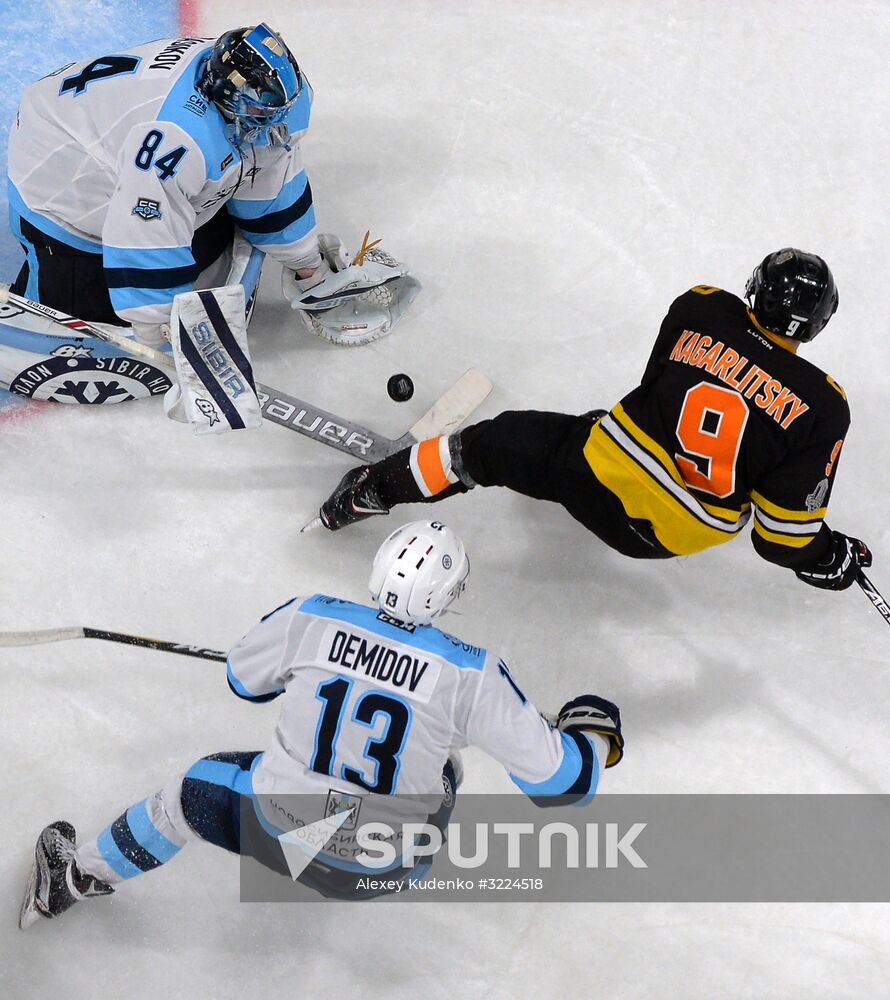 Ice hockey. KHL. Severstal vs. Sibir