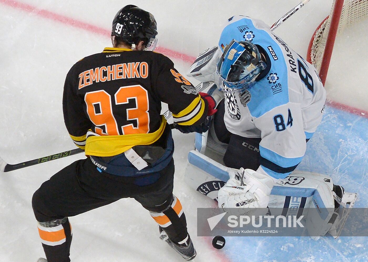 Ice hockey. KHL. Severstal vs. Sibir